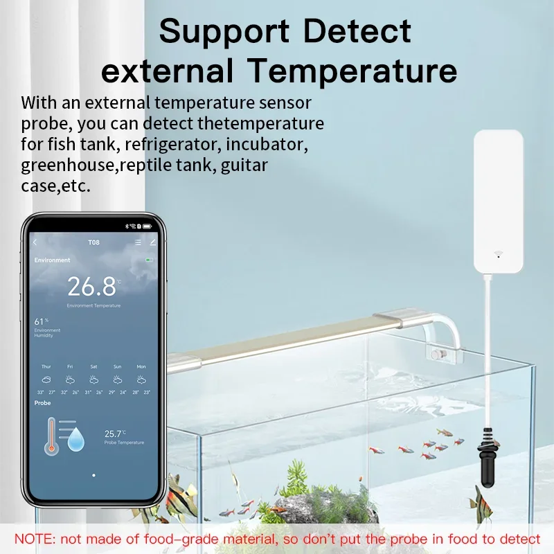 Tuya WiFi czujnik temperatury  – Aquarium Plant Original recenzja i cena