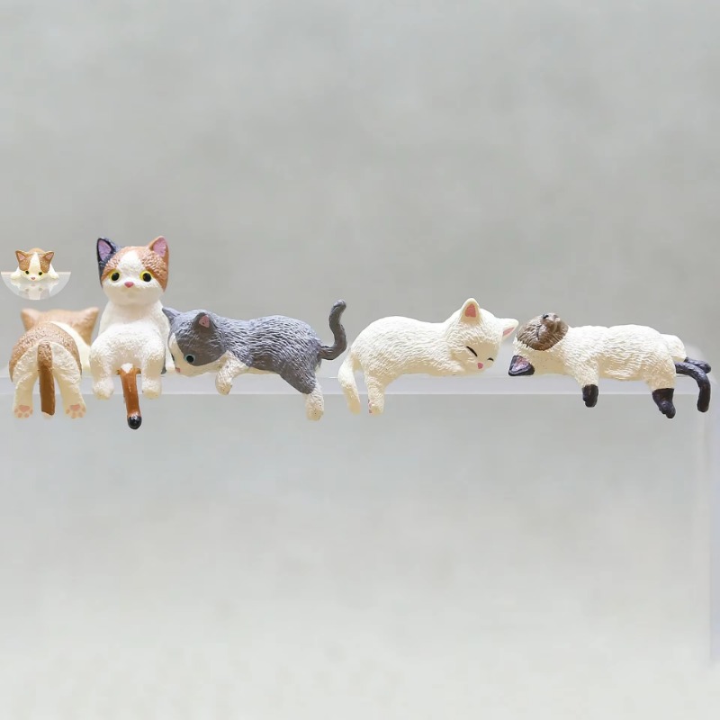 1Pc Cute Cartoon Cat PVC Home  – Aquarium Planting Ideas recenzja i cena