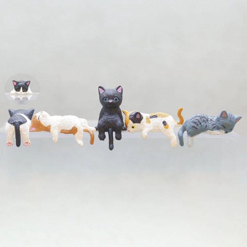 1Pc Cute Cartoon Cat PVC Home  – Aquarium Planting Ideas recenzja i cena
