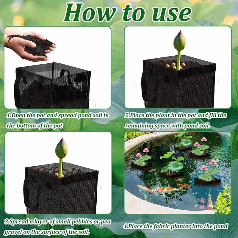 4 szt. Czarne siatkowe kosze d – Aquarium Plant Original recenzja i cena